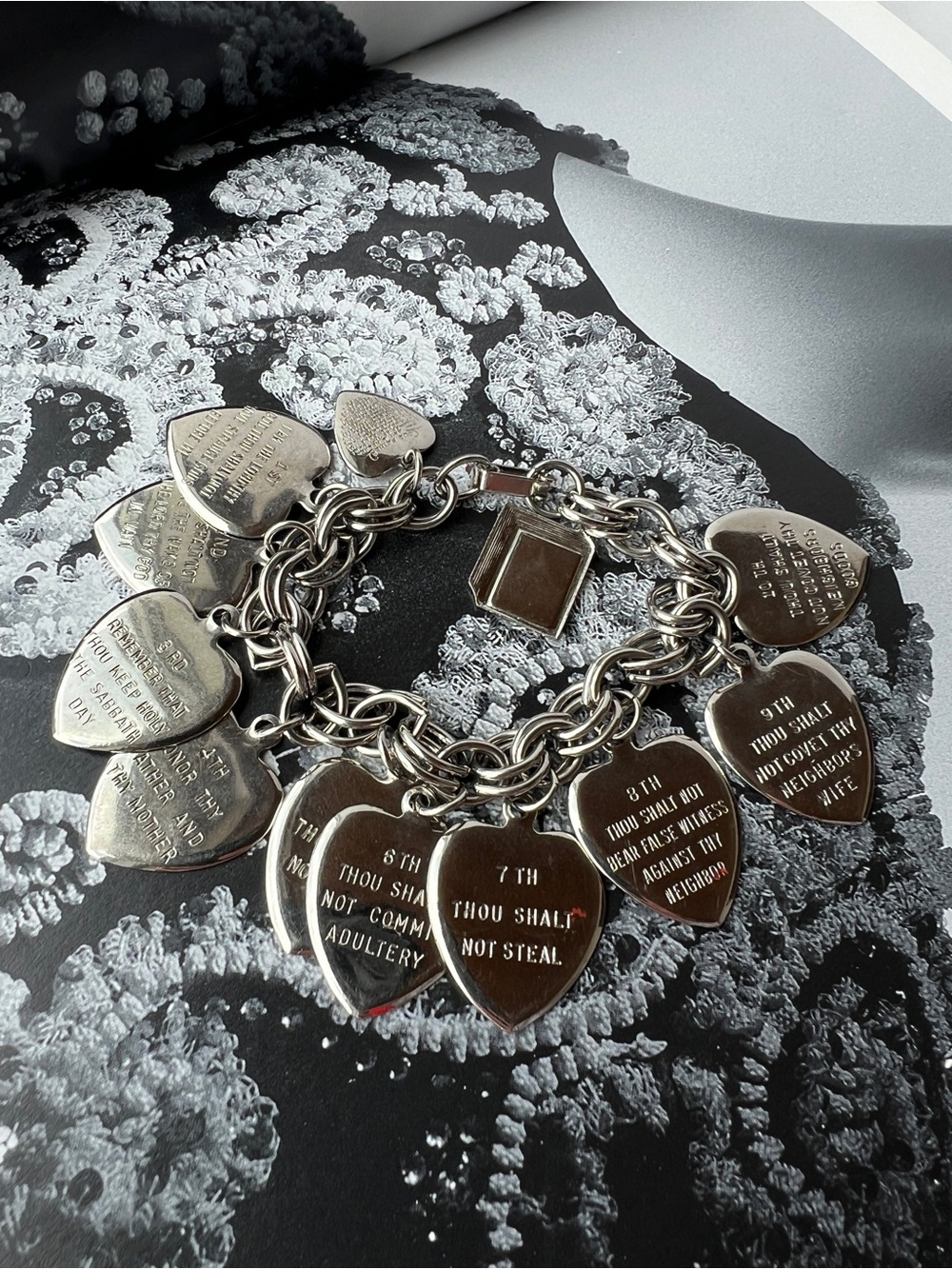 Ten Commandments Charm Bracelet